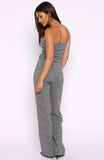 Happy It Happened Pants Grey White Stripe