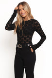 Evora Lace Top Black