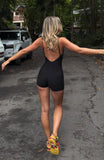 Track Playsuit Black