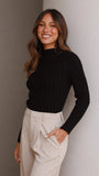 Imogen Long Sleeve Top Black