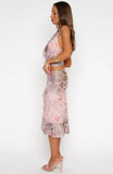 Let It Breathe Midi Skirt Paisley Dreams