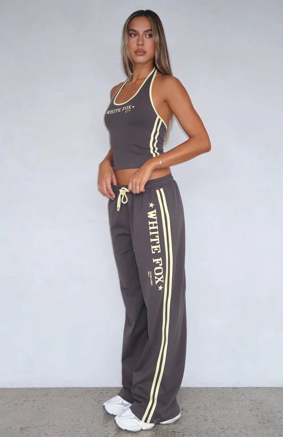 Star Of The Night Track Pants Charcoal