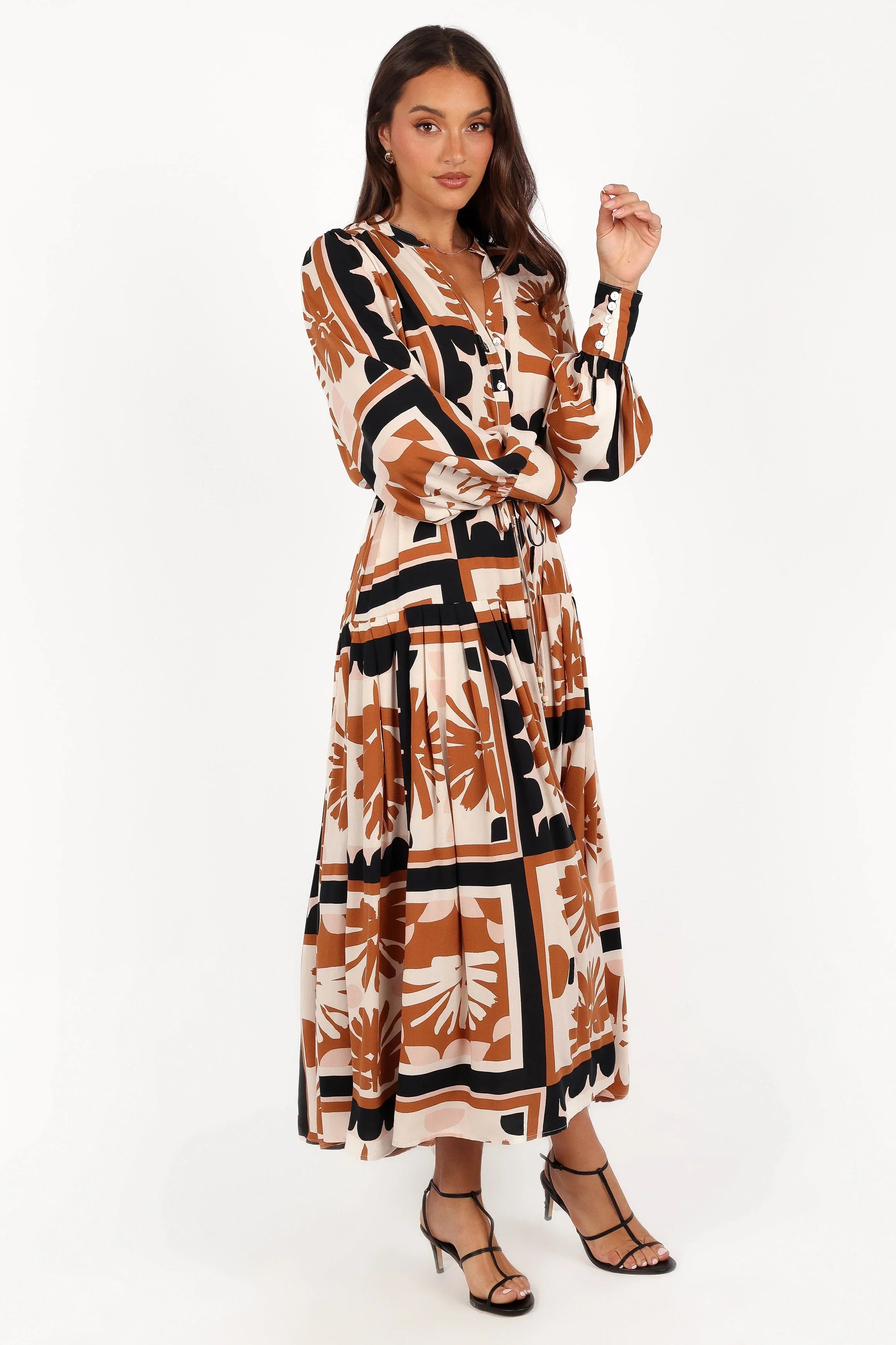 Jules Long Sleeve Dress Multi