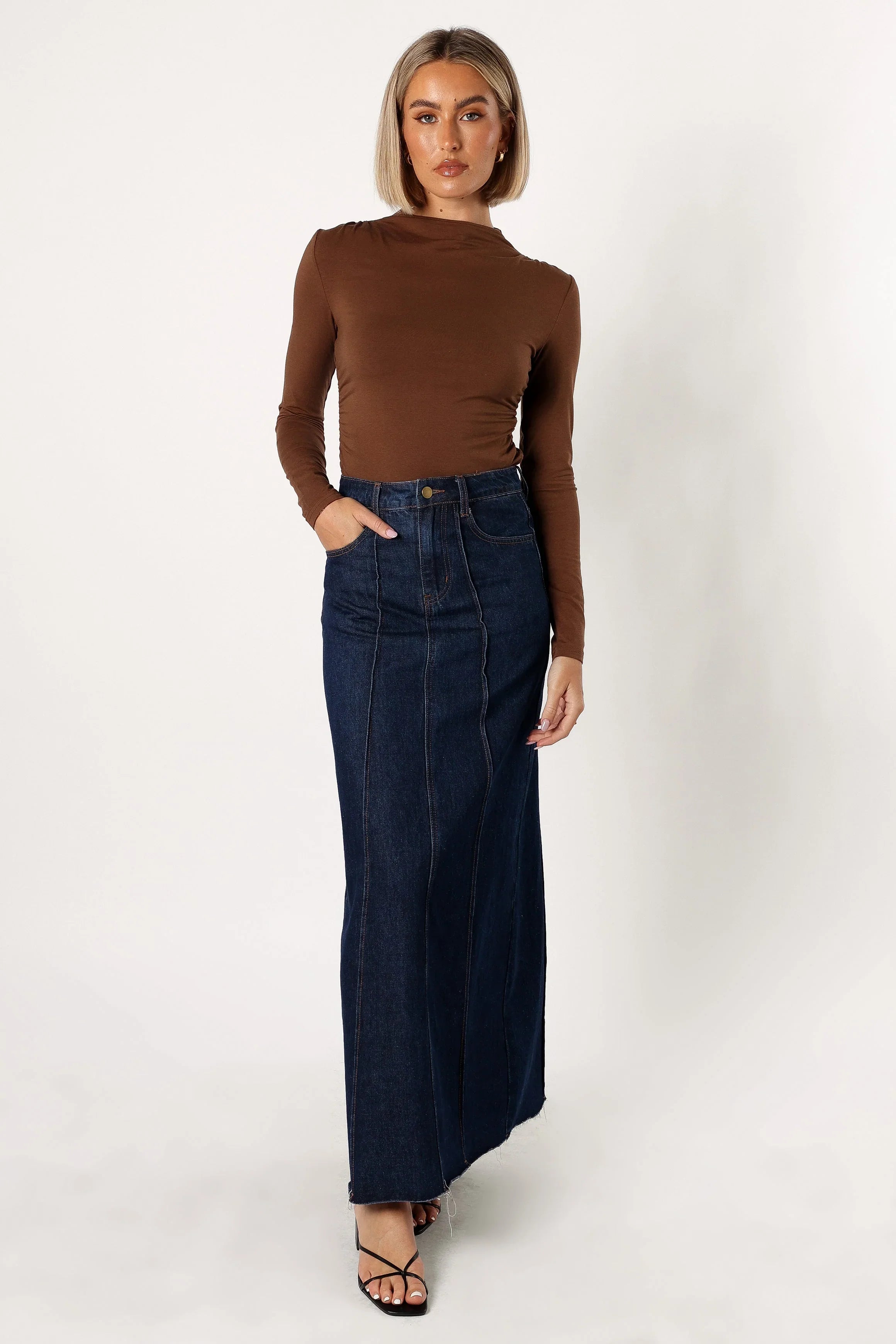 Wanda Long Sleeve Top Coco Brown