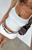 Just Let It Go Singlet White
