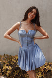 Ruby Mini Dress Blue