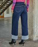 Alida Super Stretch High Rise Wide Leg Jeans