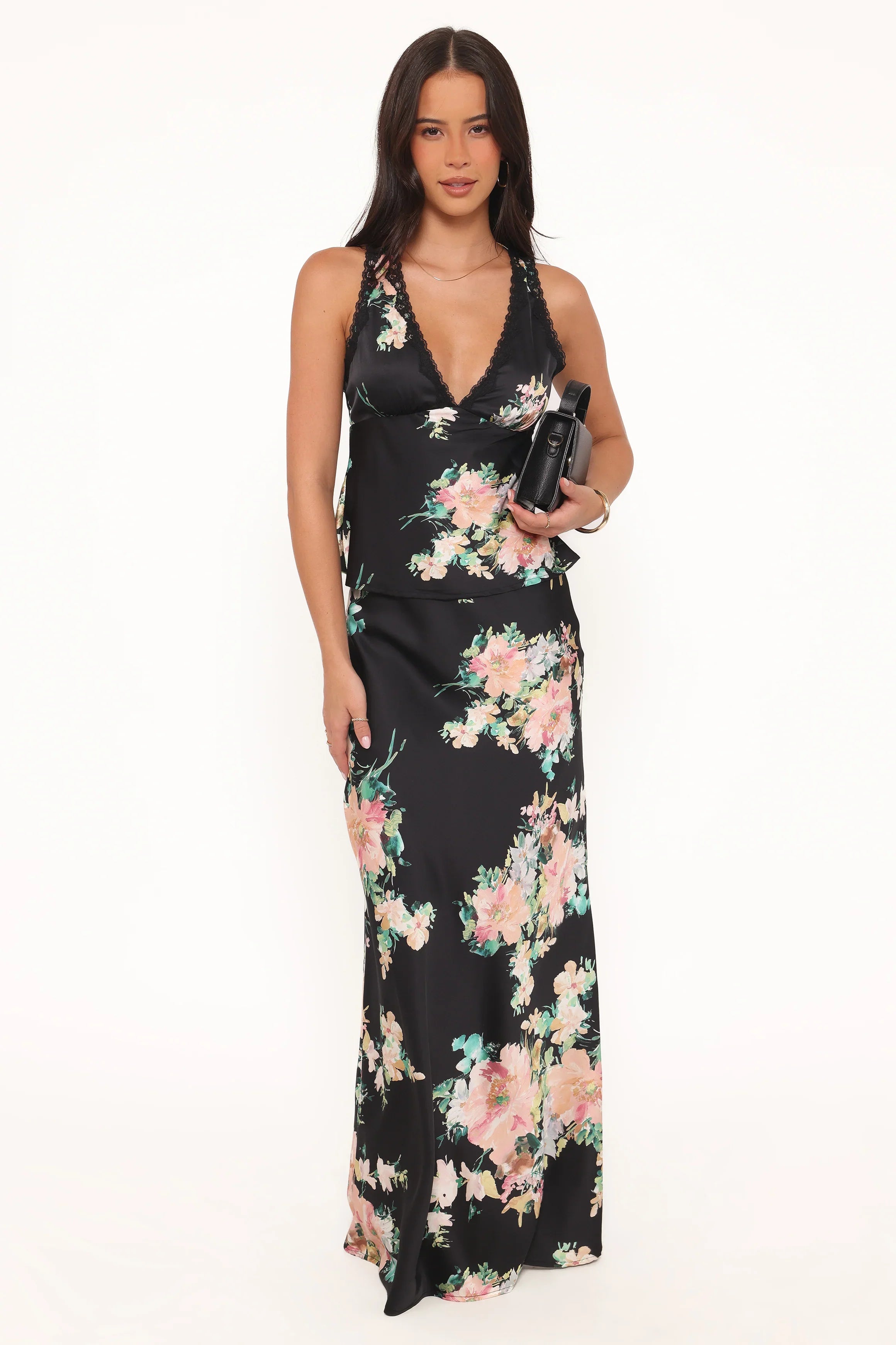 Kelso Top Black Floral