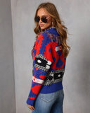 Drifted Delights Fringe Fair Isle Cardigan