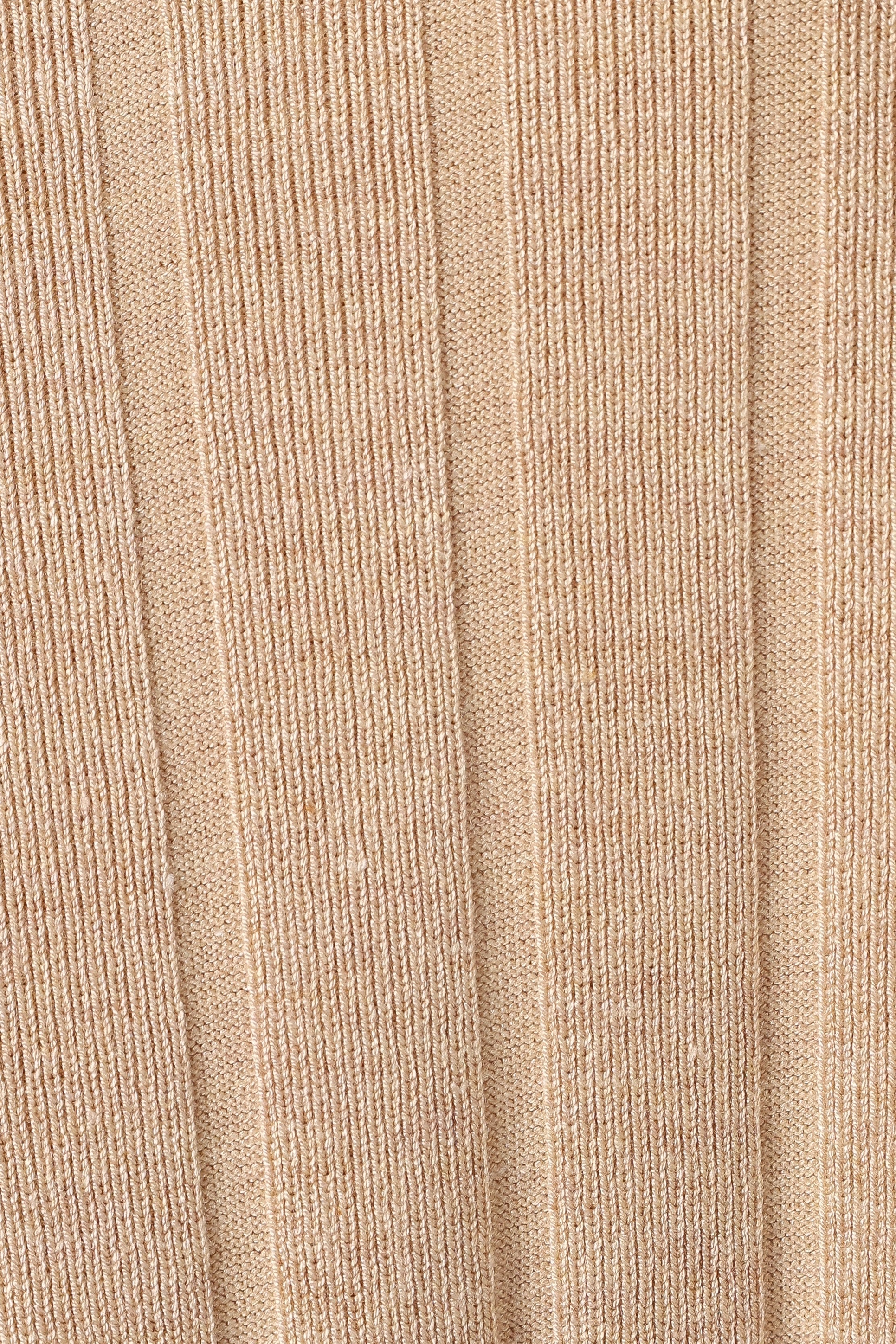 Silvie Short Sleeve Knitted Set Beige