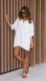 Keely Playsuit White