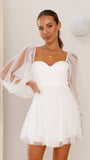 Olivia Mini Dress White