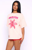 Got That Glow Oversized Tee Peach