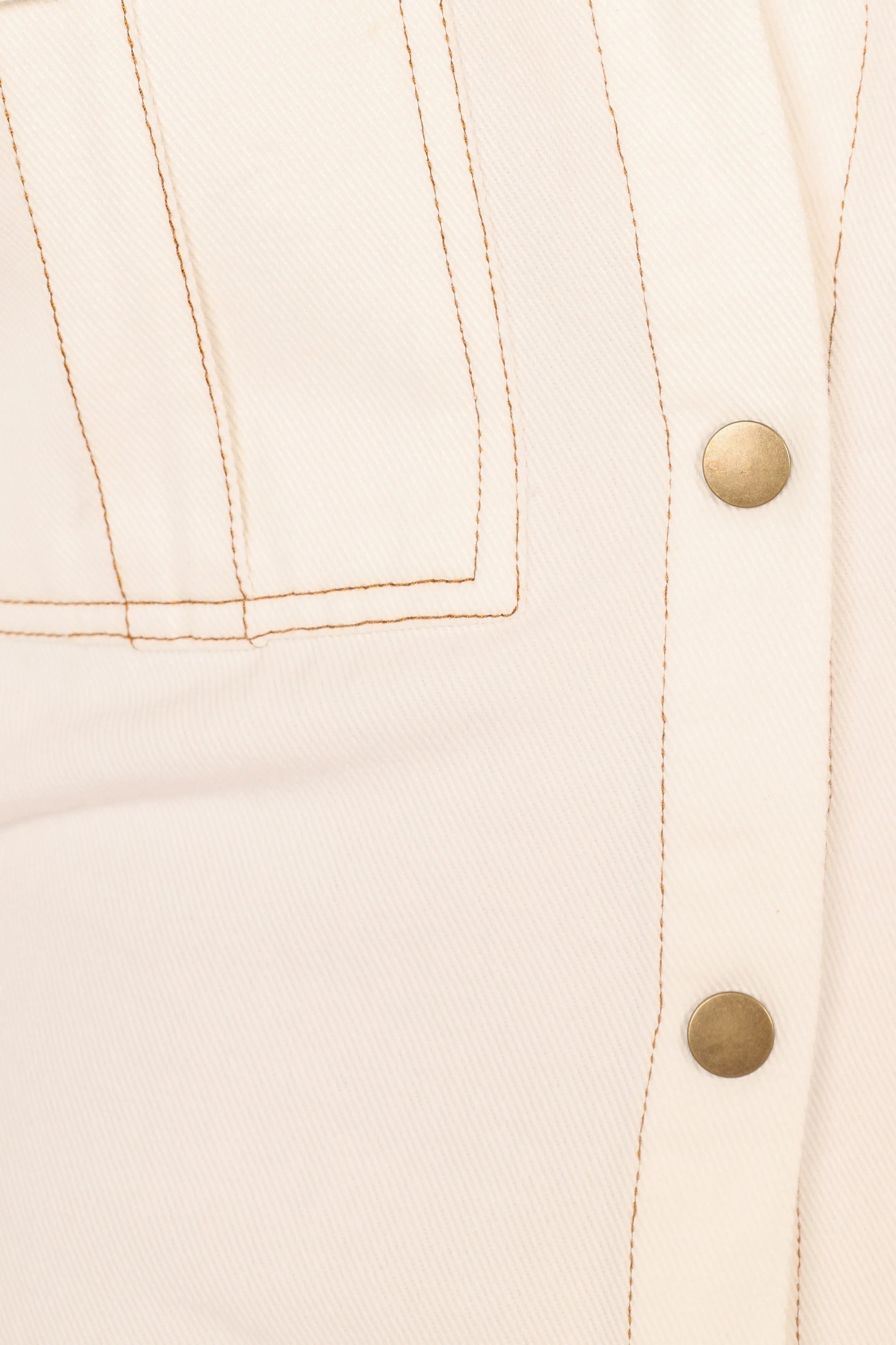 Hailey Denim Mini Dress White Denim