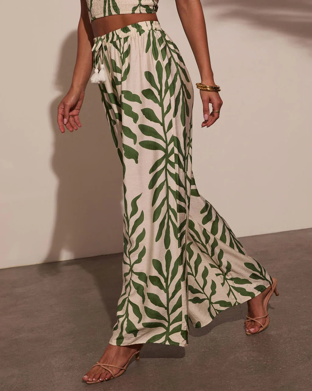 Sol Escape Tropical Drawstring Pants