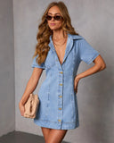 Slow Weekend Denim Mini Dress
