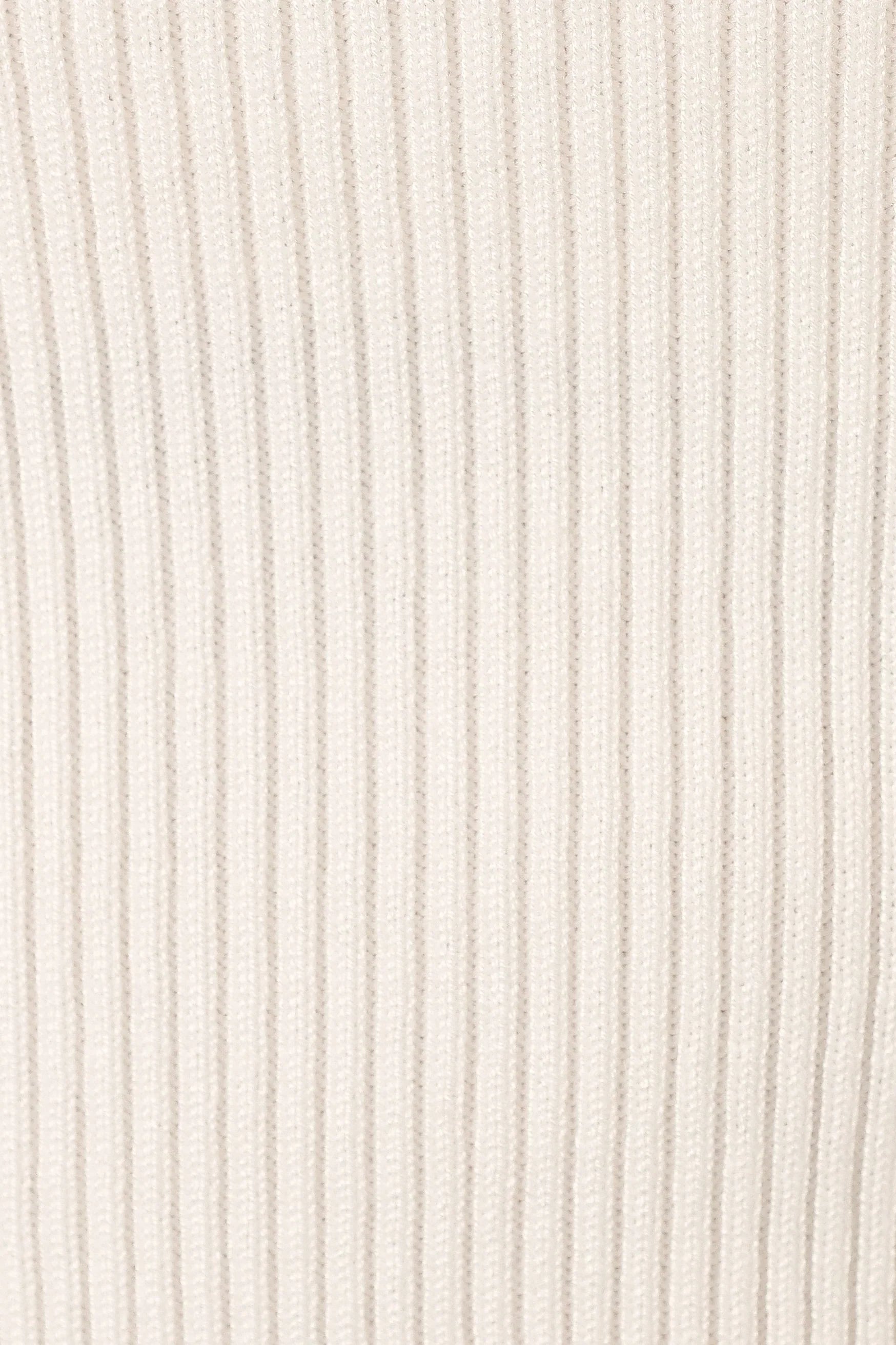Tammy Ribbed Knit Top White