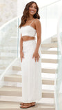 Sidney Top and Skirt Set White