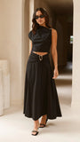 Delphine Maxi Skirt Black