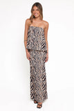 Agnes Skirt Set Brown Zebra