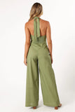 Kourtney Halterneck Jumpsuit Olive