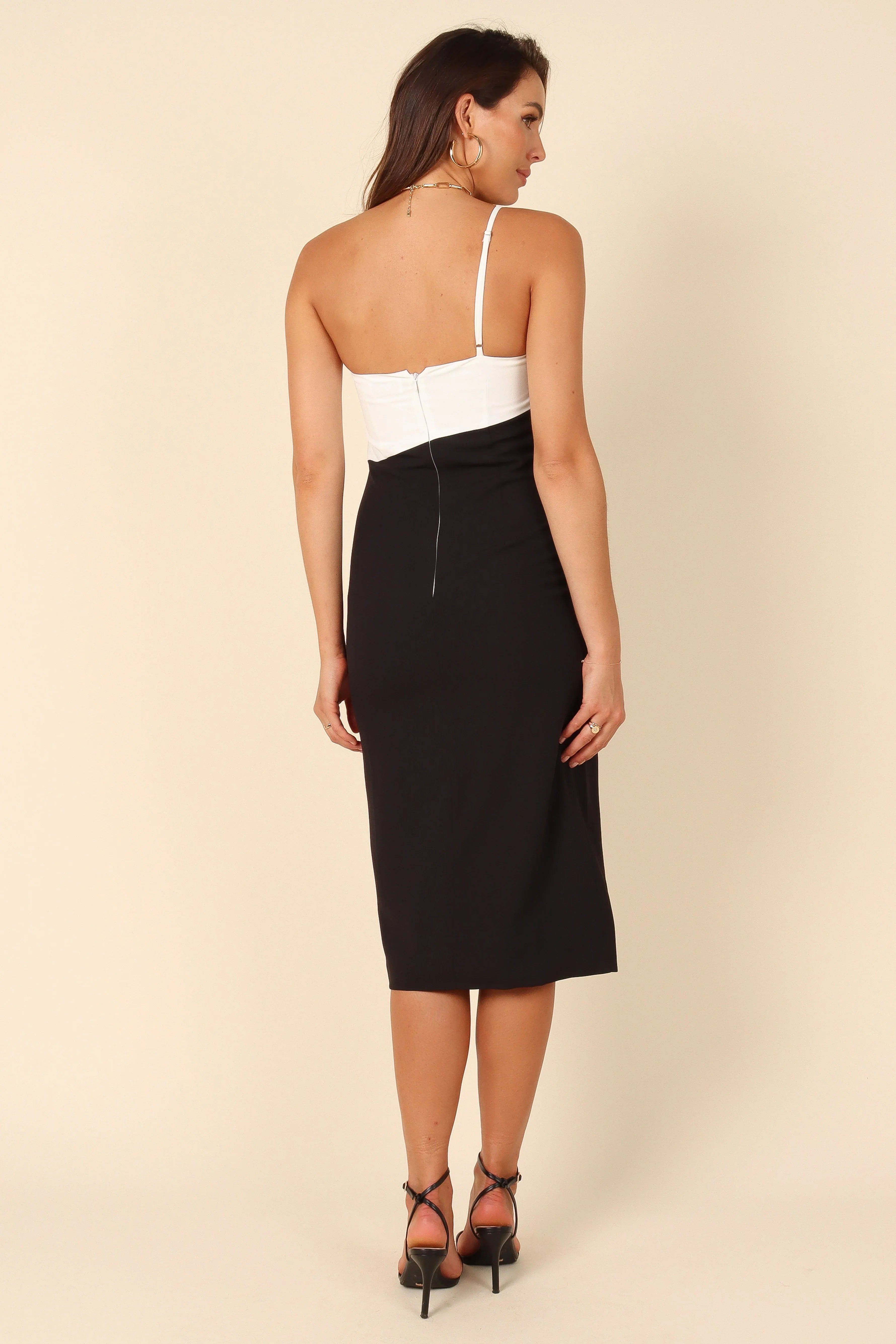 Xiomar Dress White Black