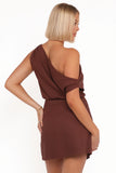 Shaw Off Shoulder Top Chocolate Brown