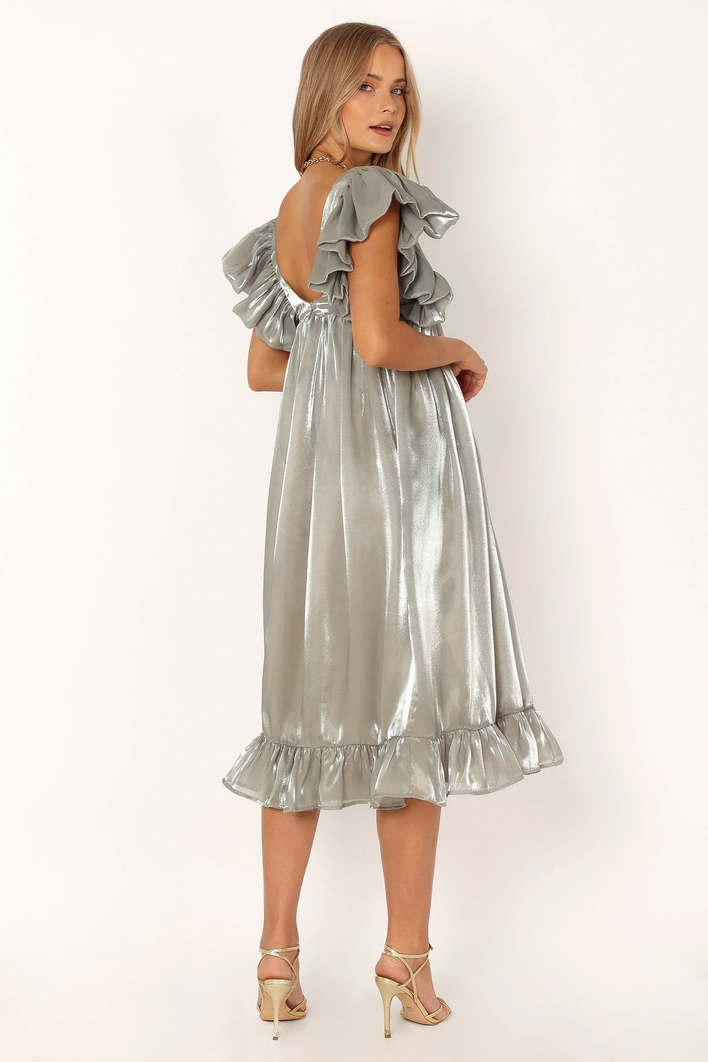 Oro Midi Dress Olive