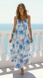 Millie Maxi Dress Ocean Bloom