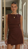 Arwen Mini Dress Chocolate
