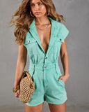Janna Fitted Waist Romper