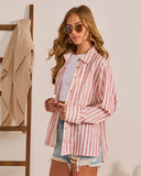 Arinah Striped Button Down Top