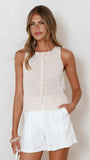 Poppy Knit Top Sand