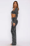 Always Sparkling Embellished Pants Black