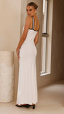 Rhi Maxi Dress White Black