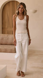 Eva Knit Singlet Beige