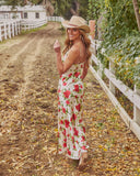 Juniper Rose Floral Slip Maxi Dress