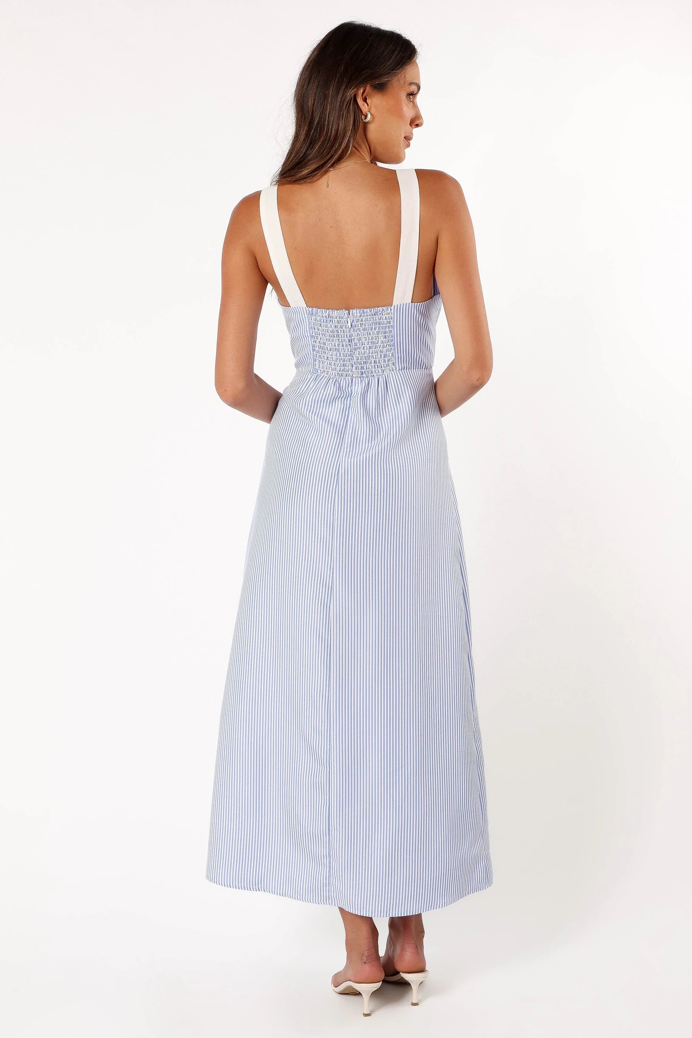 Bailee Maxi Dress Blue Stripe