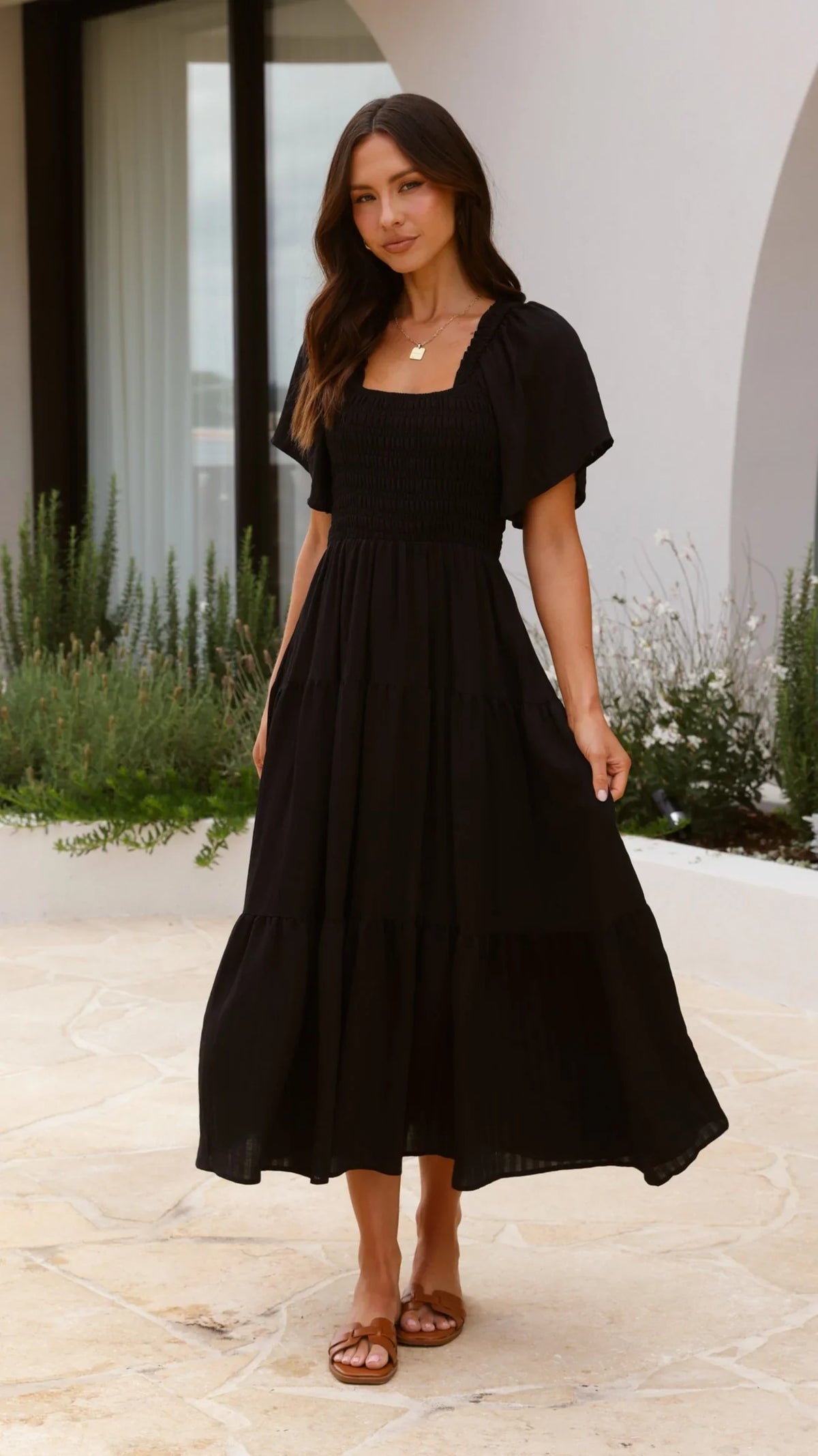 Lainey Midi Dress Black
