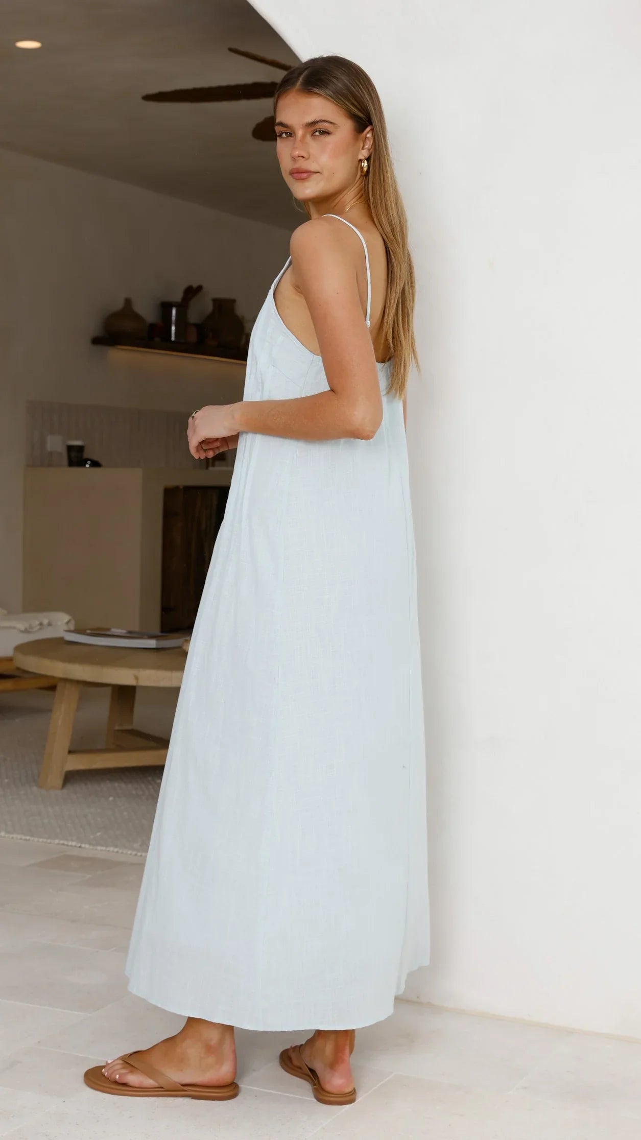 Aspen Maxi Dress Baby Blue