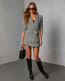Paloma East Plaid Tweed Blazer