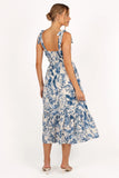 Harlowe Midi Dress Porcelain Blue