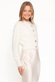 Jintie Vintage Button Cardigan Cream