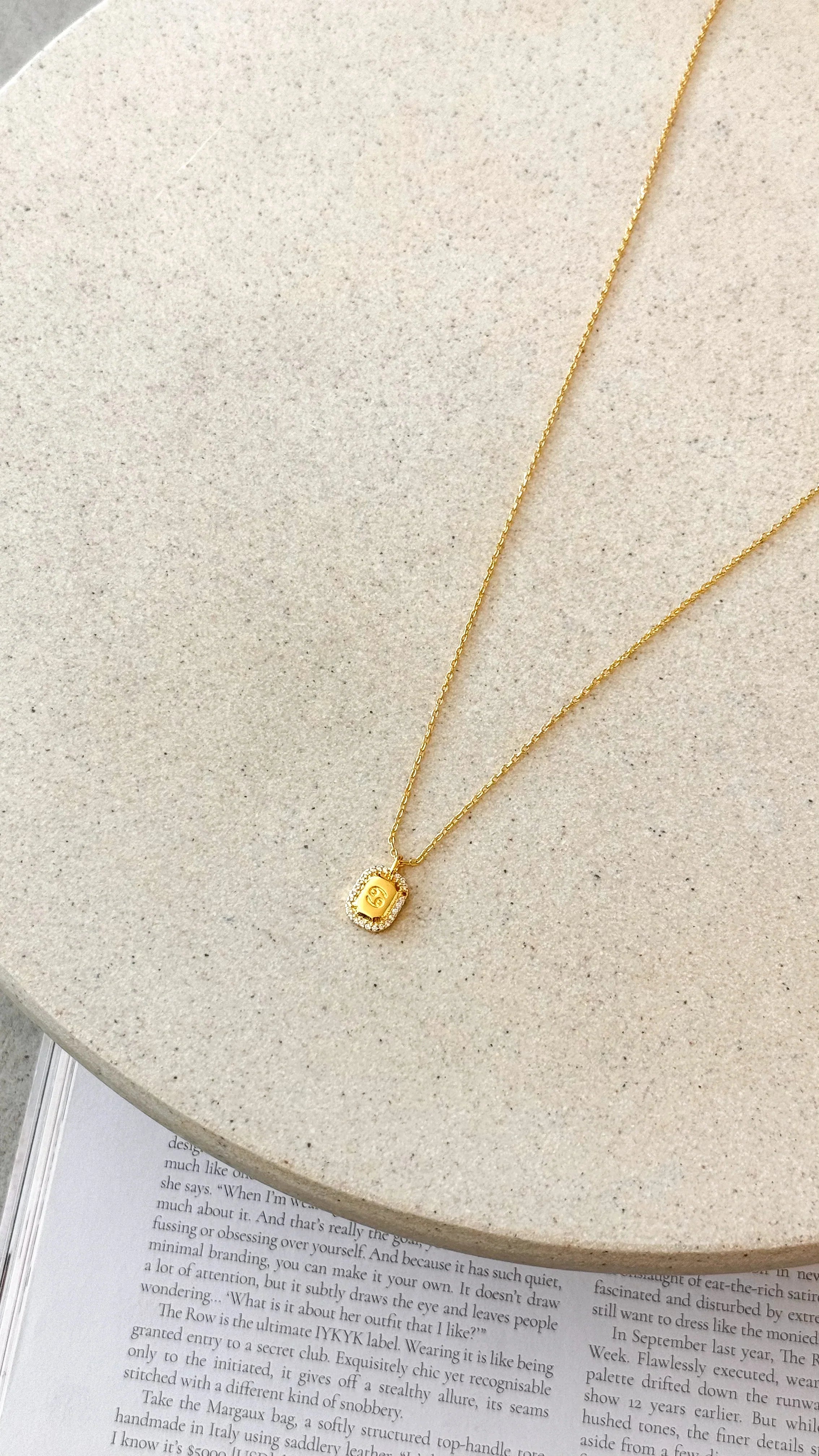 Zodiac Necklace Cancer