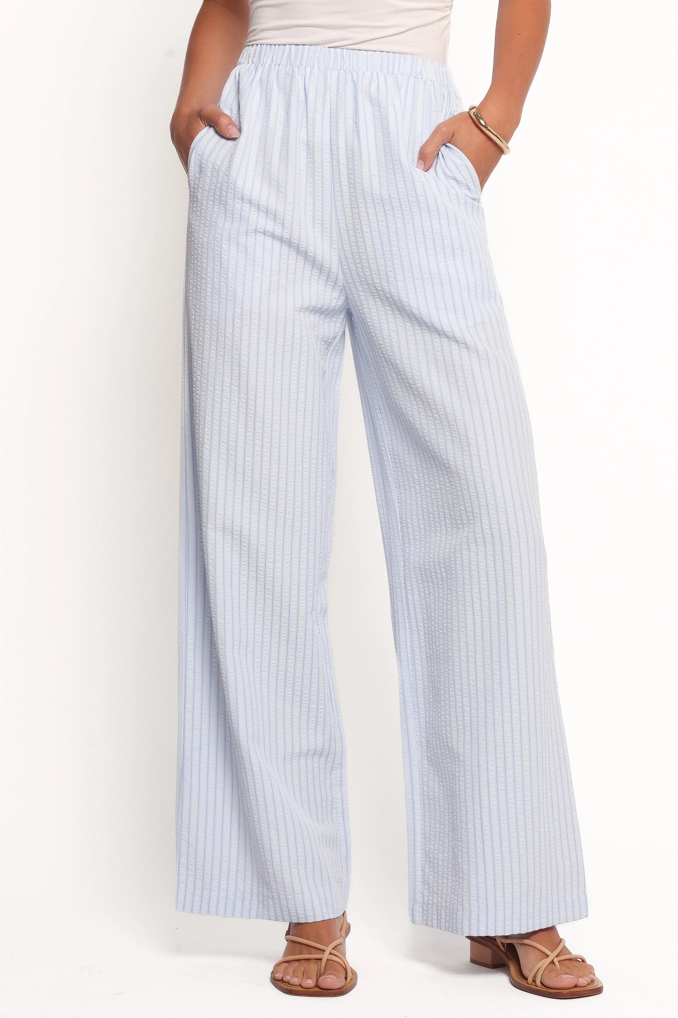 Peyton Striped Pant Blue