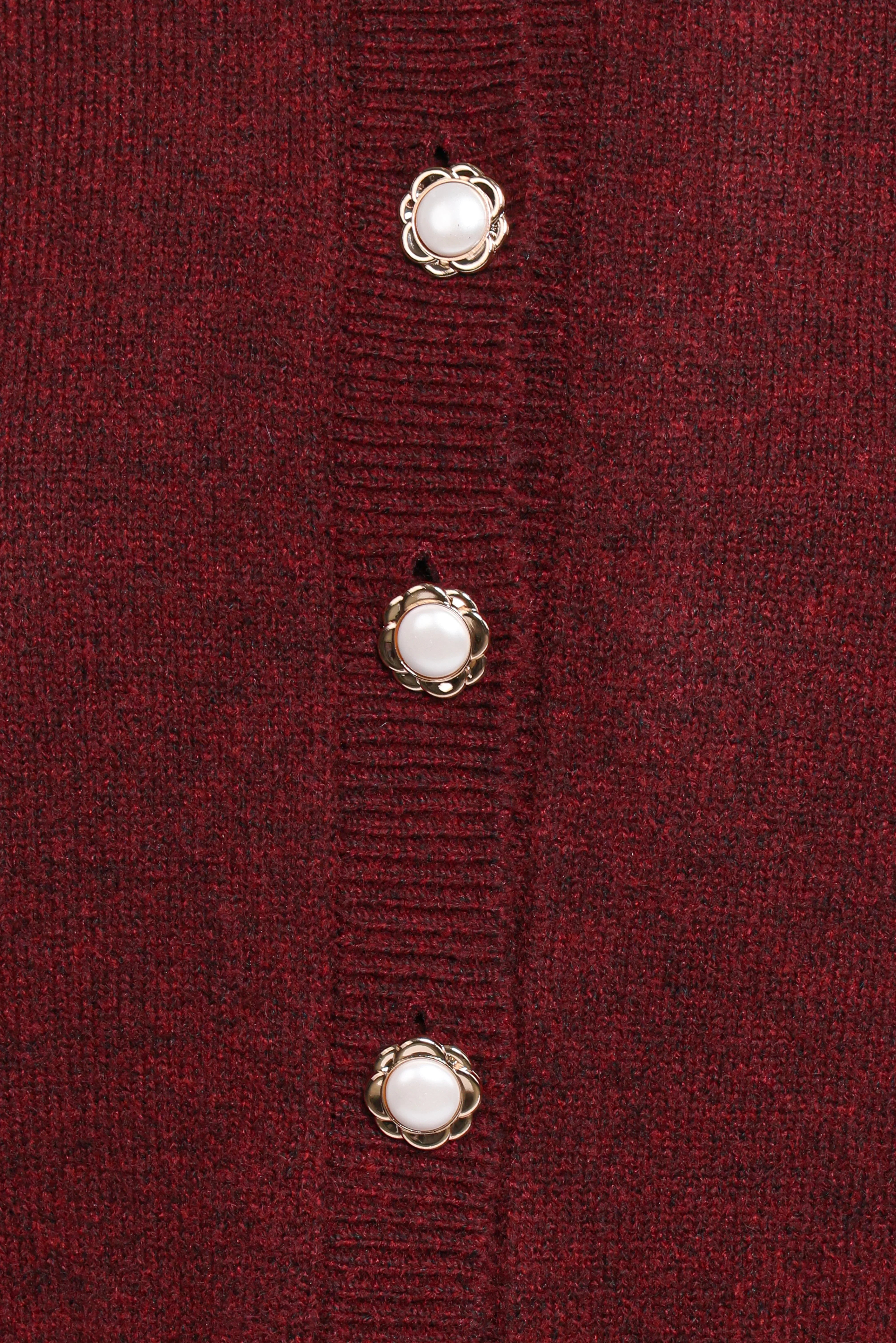 Thelma Trumpet Sleeve Cardigan Cabernet