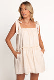 Wells Mini Dress Tan Swirl