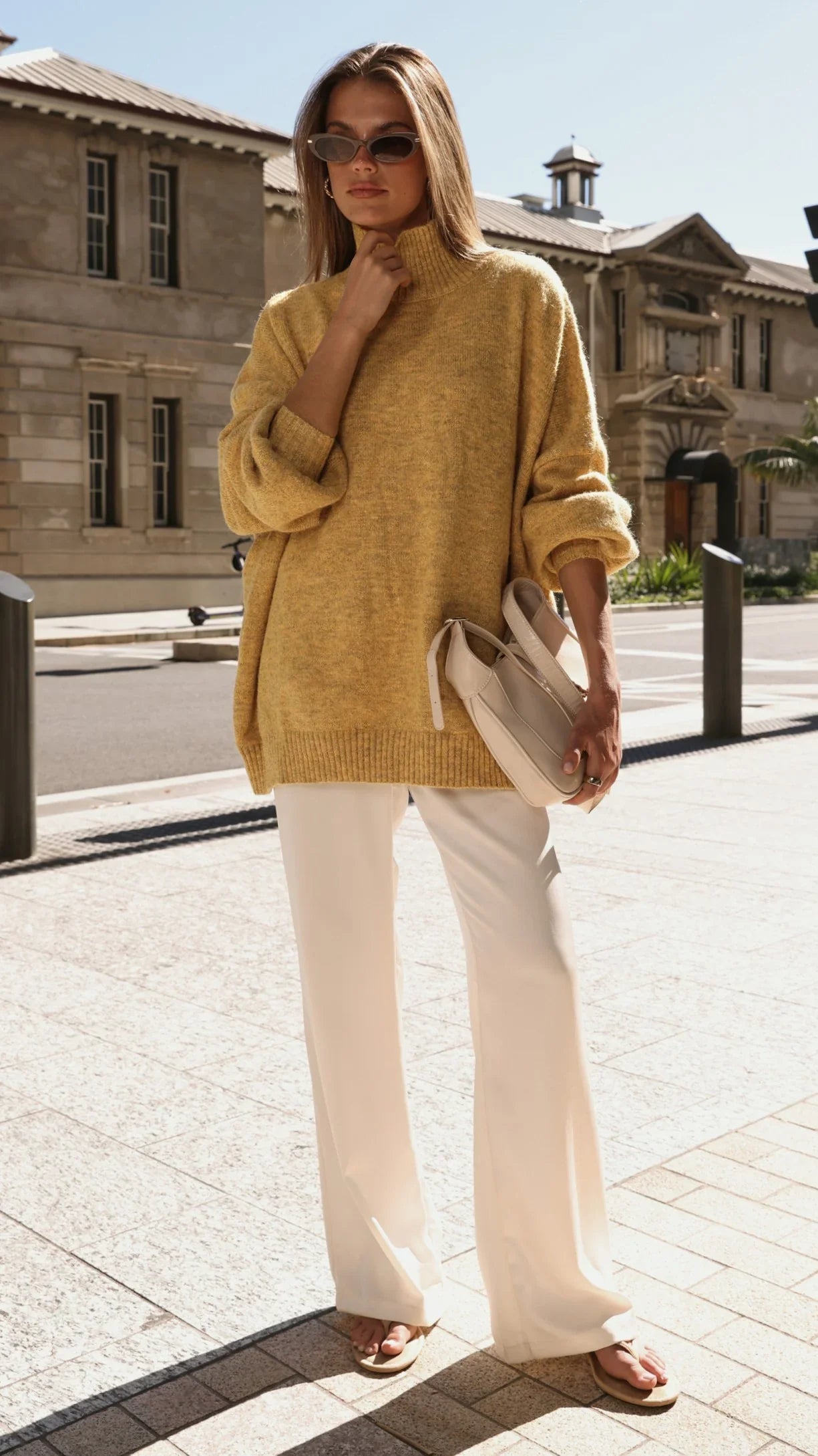 Harita Knitted Sweater Mustard