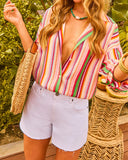 Starlyn Mid Rise Denim Shorts