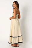 Yana Maxi Dress Cream Black
